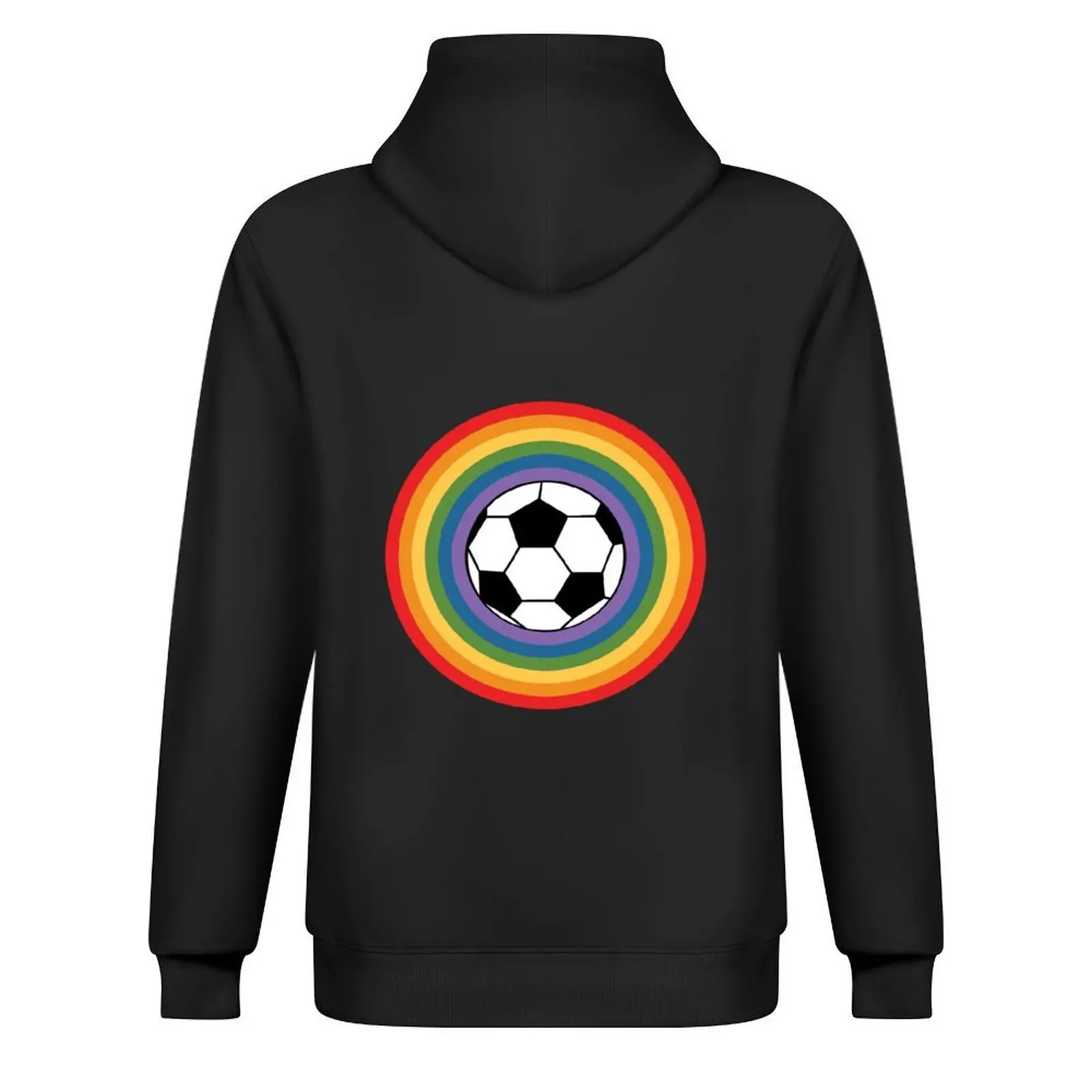 soccer ball and rainbow Hoodie men's sweat-shirt set mens designer clothes men clothing men's autumn clothes japanese hoodie