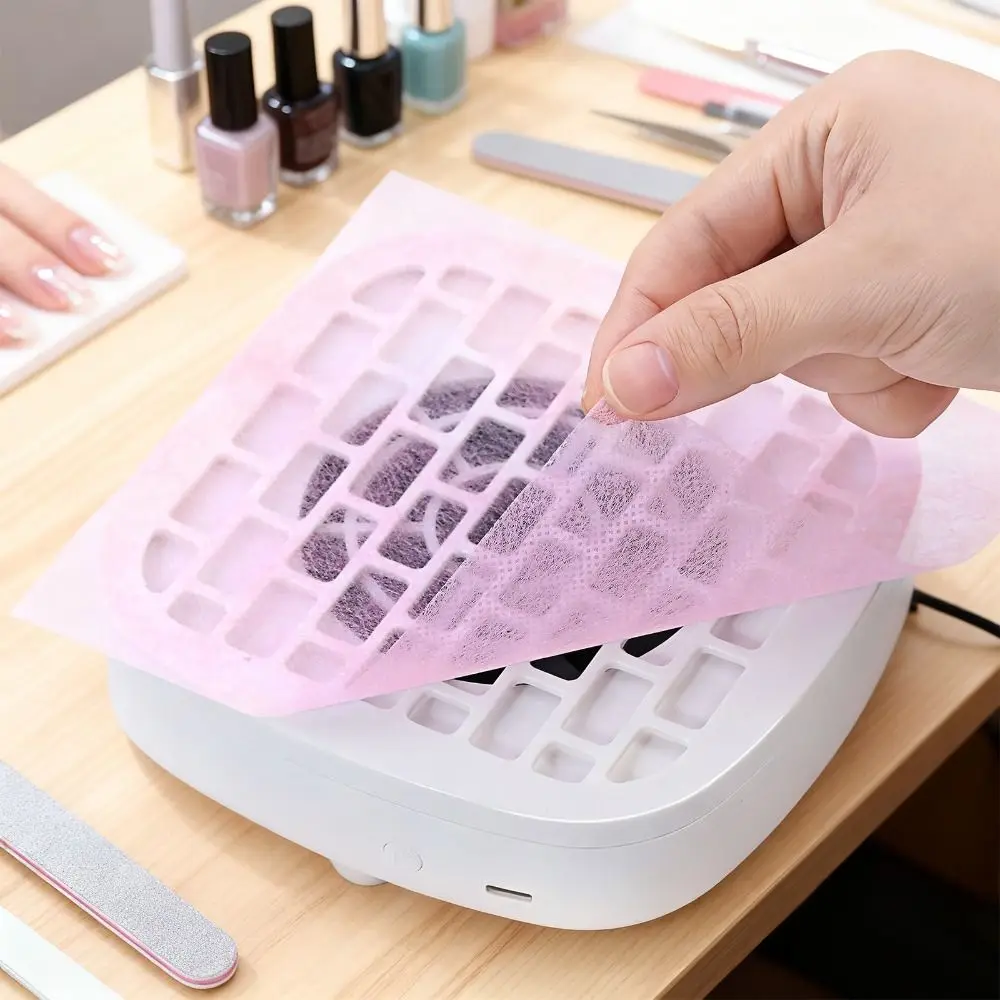 100 stks Comfortabele Nagelstofzuiger Filterpapier Flexibele Fijne Filtratie Nagel Stofafscheider Papier Non-woven Hoge Precisie