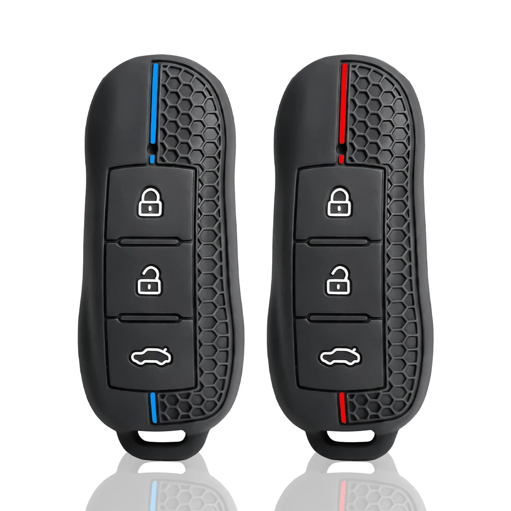 3 Button Silicone Car Key Case for Dongfeng Fengon IX7 Seres 3 5 DFSK SF5 IX5 Glory 580 Remote Fob Cover Shell Car Accessories