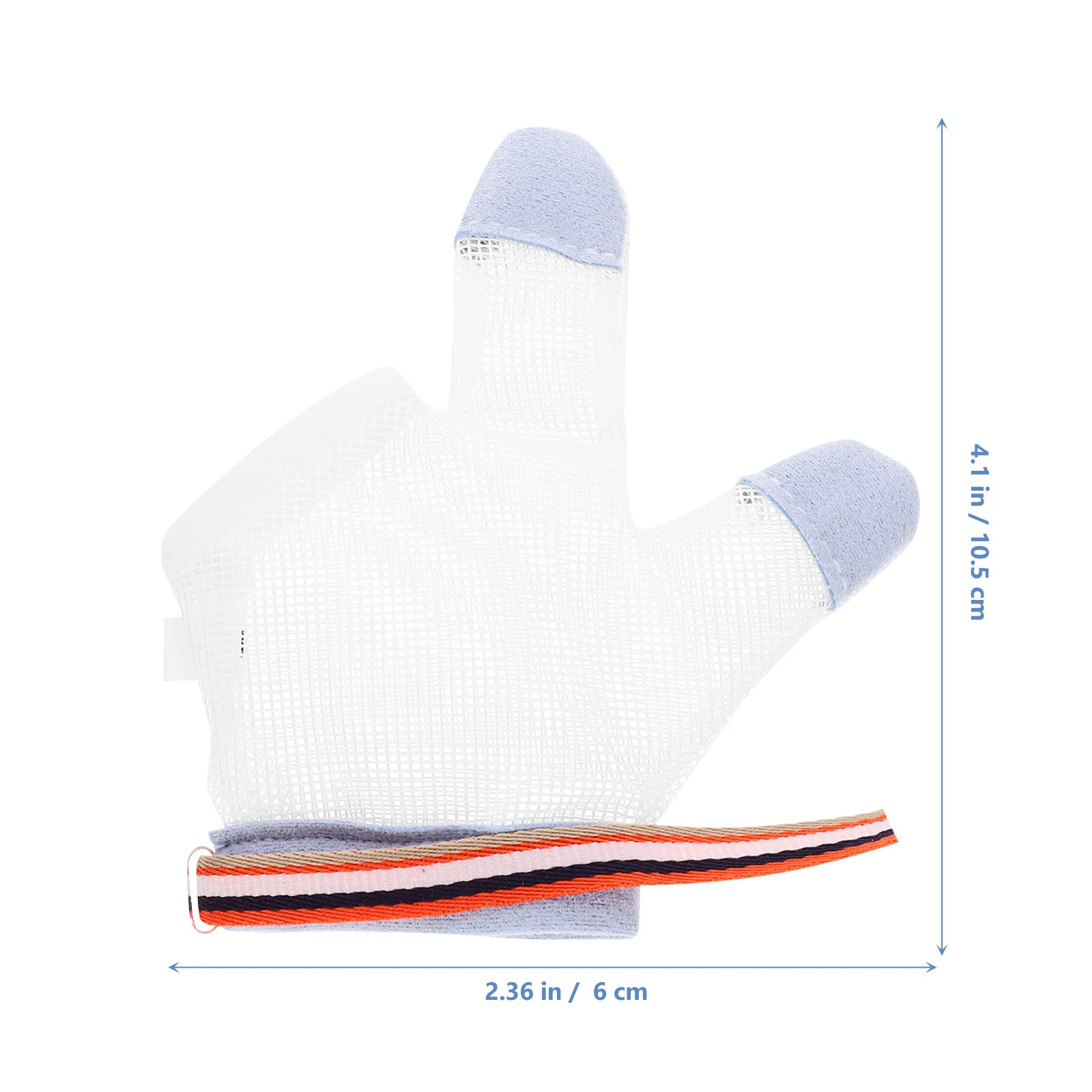 

1 Pair Anti-Eating Hand Gloves Breathable Teething Mitten For Baby Newborn Kids Half-Finger Glove -Dry Mesh Adjustable
