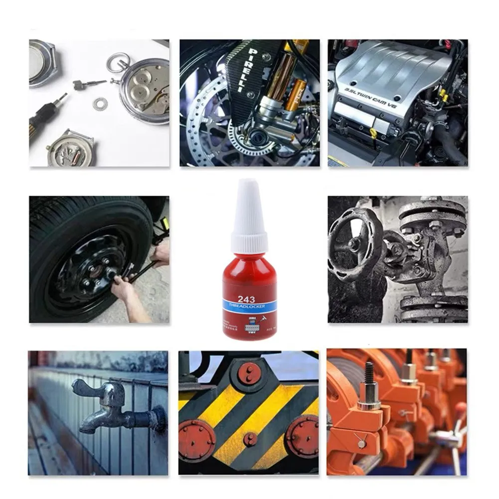 خزانة لا هوائية لقفل خيوط الغلق ، غراء سريع الشفاء ، أدوات يدوية ، قوة متوسطة ، خيوط تحت M20 ، 10 ~ ~ ~ ~ ~ ~ ~