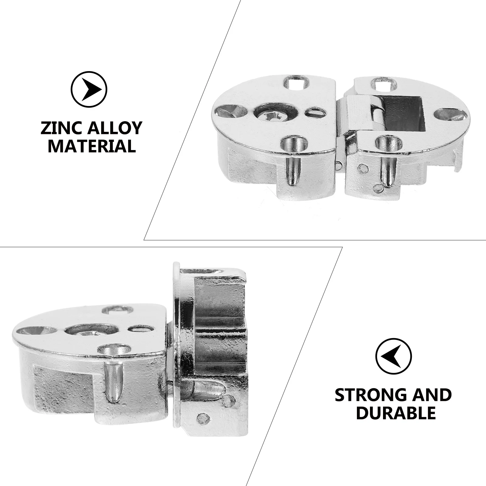 

4pcs Flip-Up Hinge Heavy Duty Zinc Alloy 90 Degree Rotation Cabinet Door Hinges For Furniture Cupboard Window Home Hardware