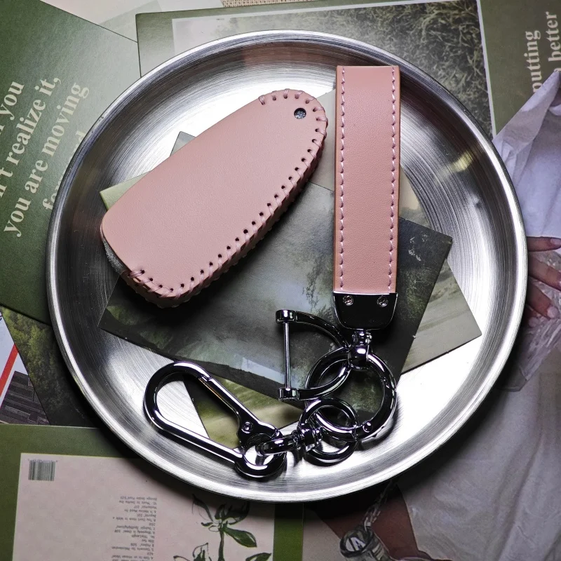 

Leather Car Folding Key Case Cover Bag Keychain for Ford Focus C-Max S-Max Galaxy Mondeo Ranger Transit Tourneo Custom Protector