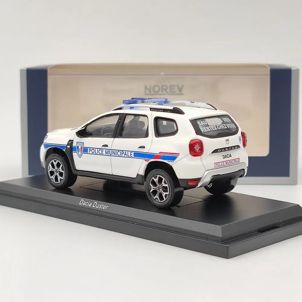 1/43 Norev For Dacia Duster POLICE MUNICIPALE 2020 Diecast Models Car Christmas Gift Limited Collection White