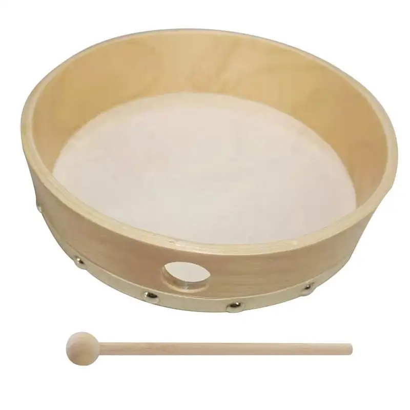 8inch&10inch Hand Drum with Drum Stick, Kids Early Educational Musical Instrument Percussion Toys For Children Baby Toys