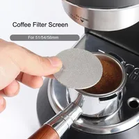 51/53/58mm Reusable Coffee Filter Screen Heat Resistant Mesh Portafilter Barista Coffee Making Puck Screen for Espresso Machine