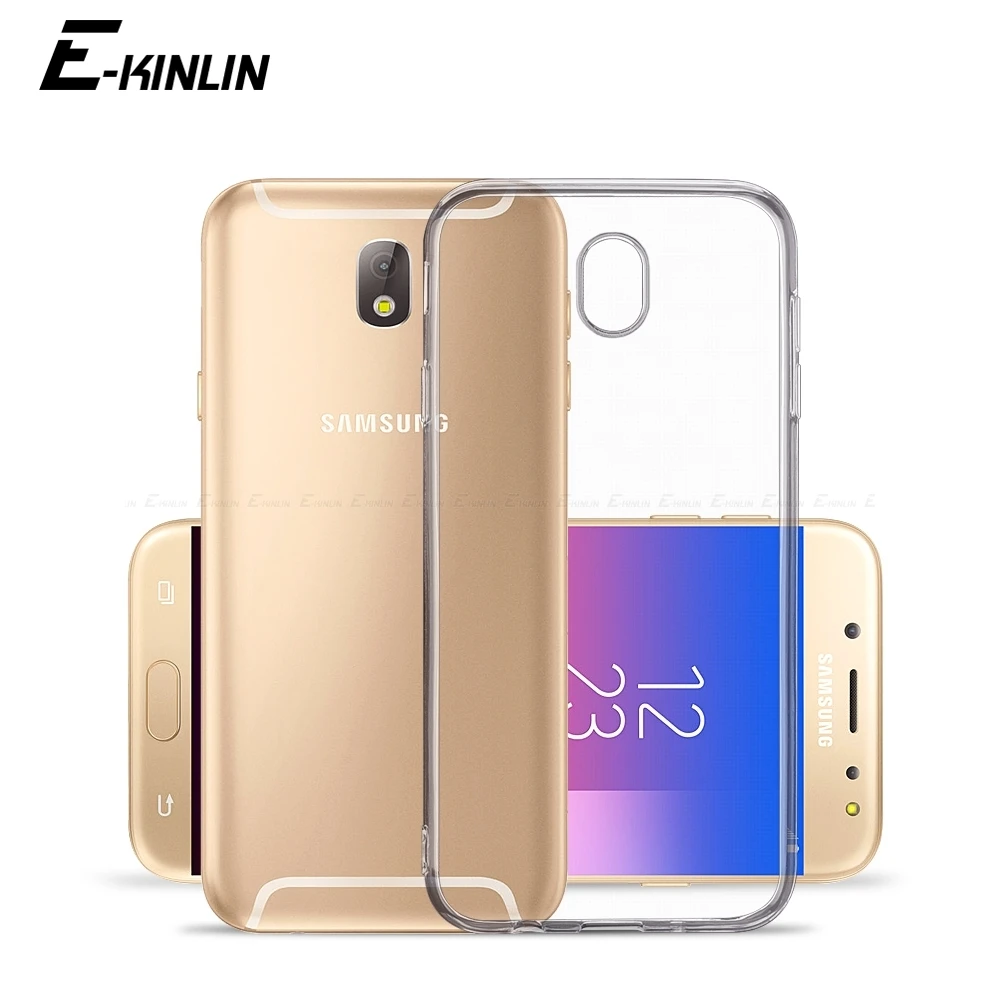 Transparent Silicone Phone Case For Samsung Galaxy J3 J4 J5 J6 J7 J8 Pro Plus Clear Ultra Thin Full Soft TPU Back Cover