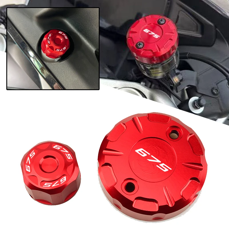 For CFMOTO 675NK 675SR-R 675 SR-R Front Brake Fluid Reservoir Caps Cover Guard Radiator Antifreeze Coolant Cap Water Tank Cover
