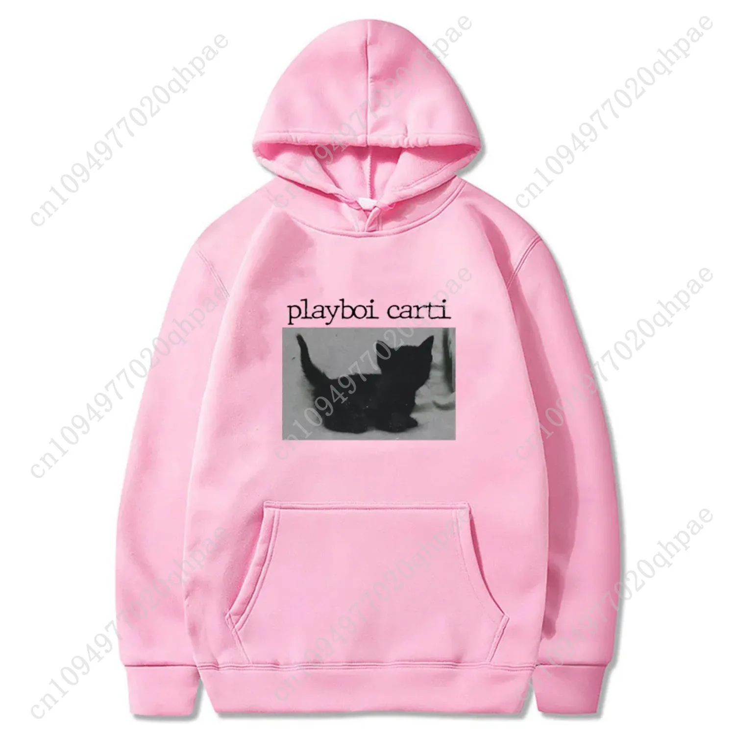 Playboi Carti المتضخم الهيب هوب هوديي لطيف القط طباعة هوديس Harajuku البلوز العادية رجالي بلايز جودة الرجال فضفاض الشارع الشهير