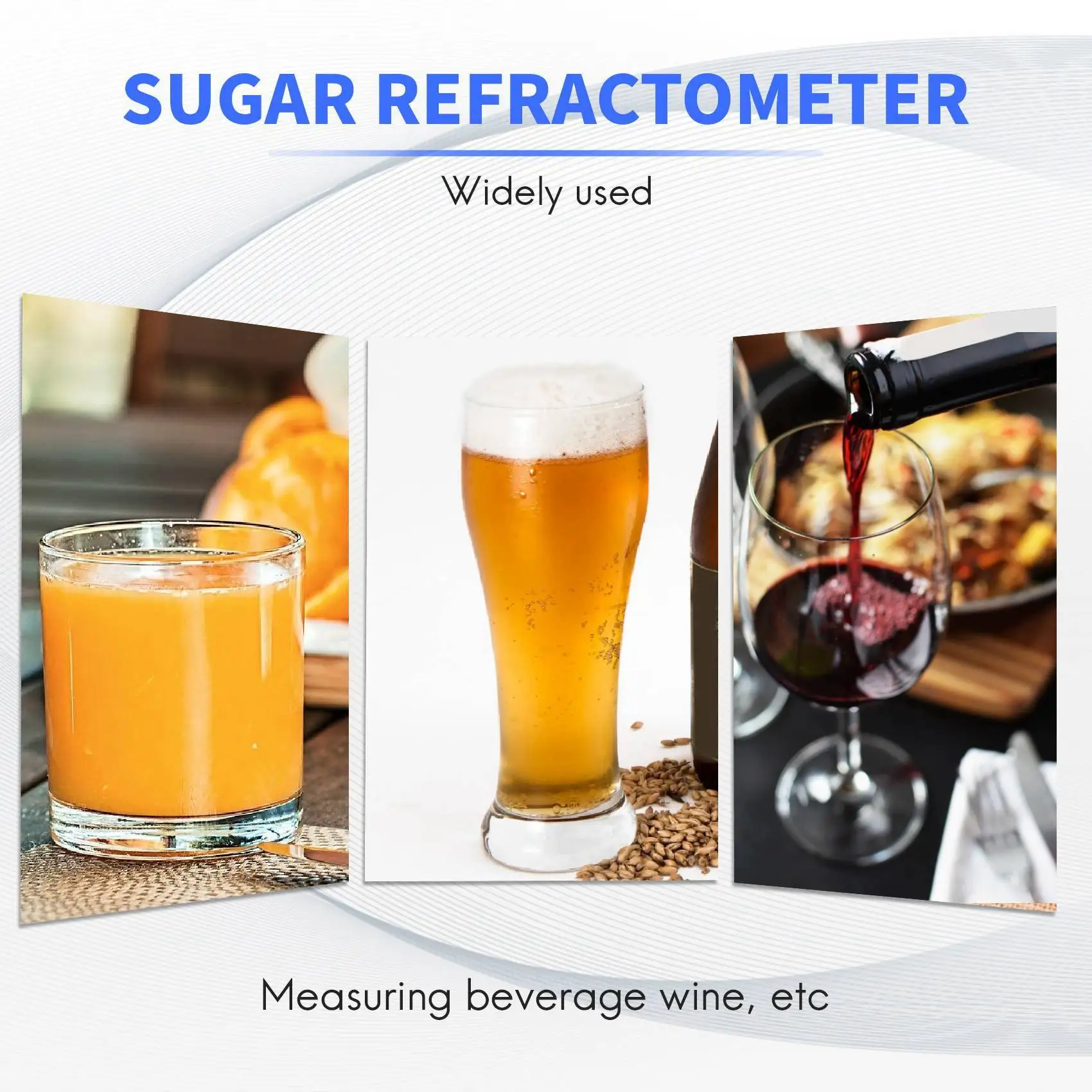 Delicate Texture-REFRACTOMETER - Refractometer 0-90% Brix, Sugar Level
