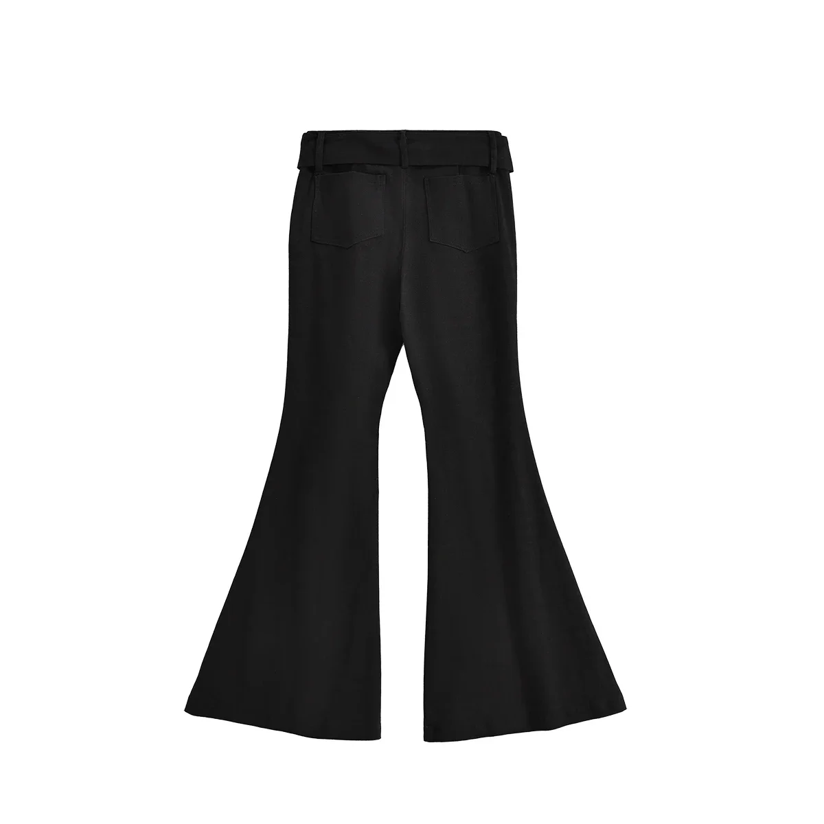 2026 Y2k Retro Emo 2000s Women's Black Flare Pants Streetwear Fashion Trousers Harajuku Wide Yoga Pants 90s Aesthetic Clothes