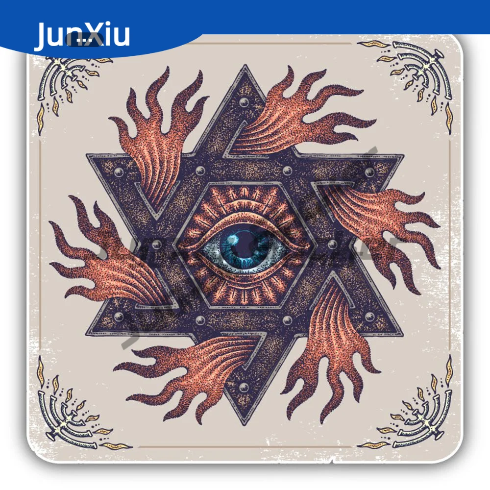 

Star Of David Eye Religious Sticker Car Bumper Guitar Phone Window Engine Cover Decorative Decal Accessories Car Decals And Grap