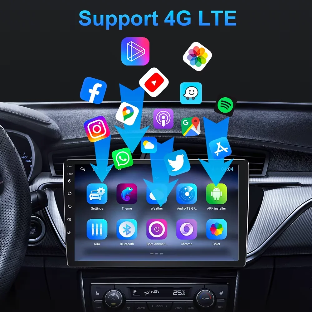أندرويد 15 ل ألفا روميو 147 GT 937 2000-2010 الملاحة نظام تحديد المواقع Carplay راديو دي كوتشي نظام تحديد المواقع automotriz شاشة الوسائط المتعددة DVD 2din
