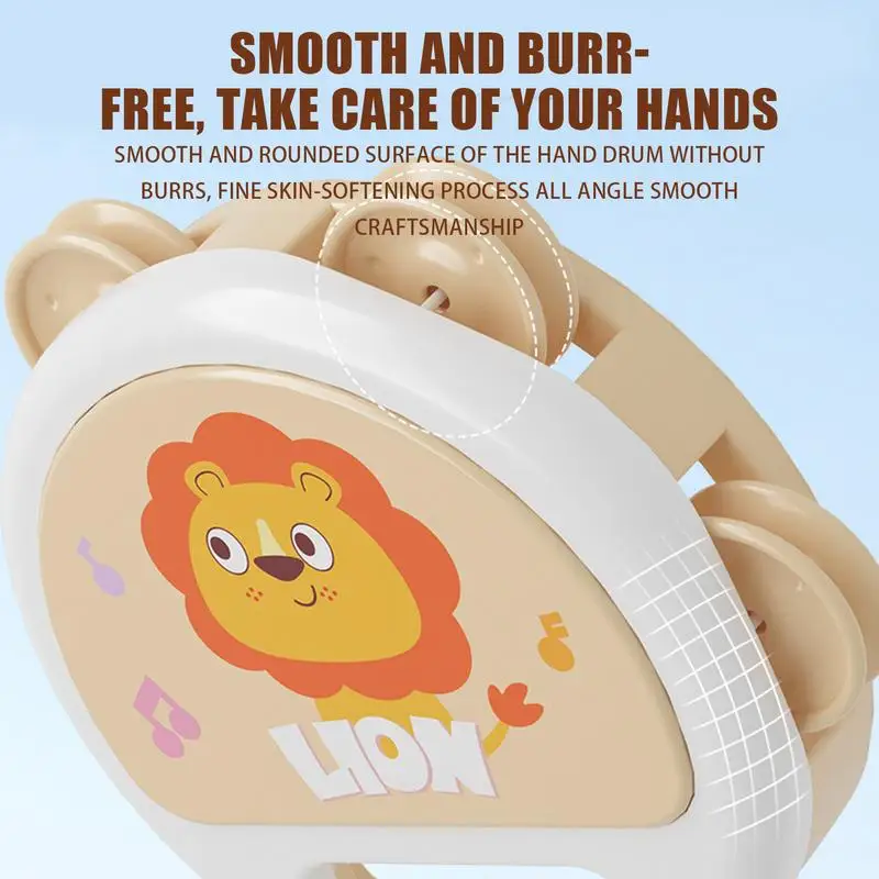 Tambourine Toy Lion Children Clapping Tambourine Musical Instruments KidsDrum & Percussion Instruments For Helps Children Learn