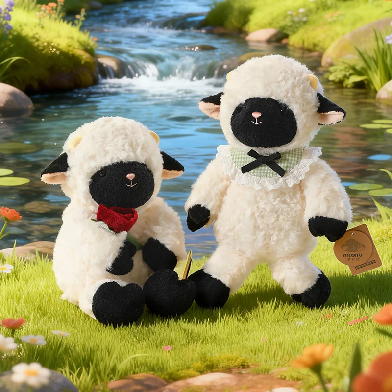 

Cartoon Chubby Couple Sheep Plush Toy Kawaii Stuffed Animals Wedding Suit Lamb Plushies Throw Pillow Doll Soft Toys Home Decor