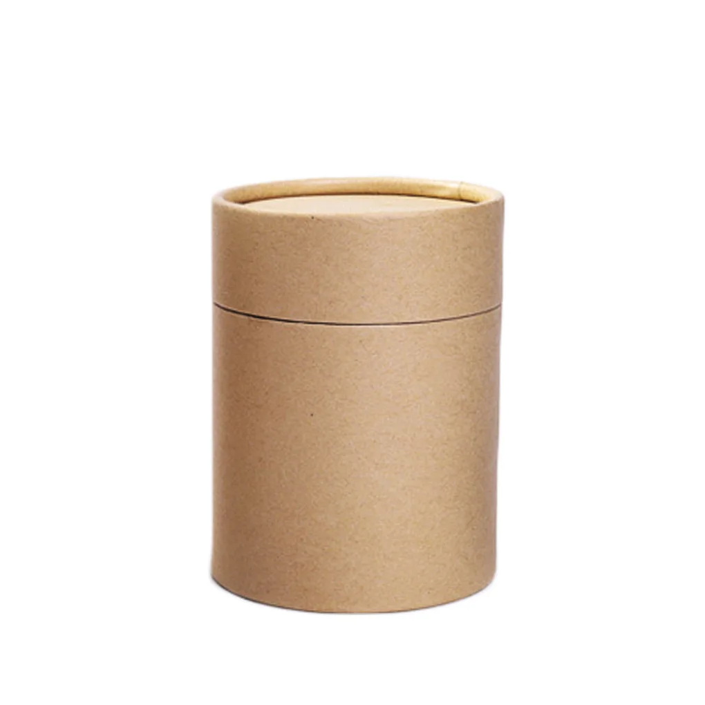 Storage Canister Tea Kraft Paper Container Moisture-proof Portable Bottle Presents Packaging Box Cookies 4 8.3x16cm