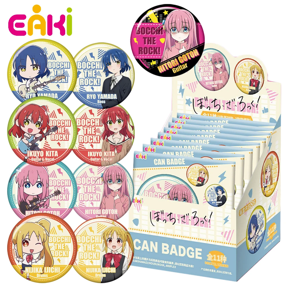 

Genuine EAKI Bocchi The Rock! Double Flash Badges Gotoh Hitori Yamada Ryo Anime Characters Pendants Gifts for Fans’ Collection