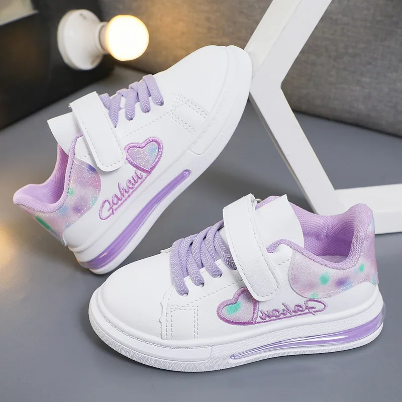 Kid Shoe Girl Small White Shoes New Leather Single Shoes Boy Versatile Sneakers Shoe Fashion Soft Soled Casual Shoes Zapatillas