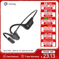 Sanag A5X True Bone Conduction Earphone Open Ear Bluetooth Wireless Sport Headphones Waterproof Headset 3D Stereo Sound