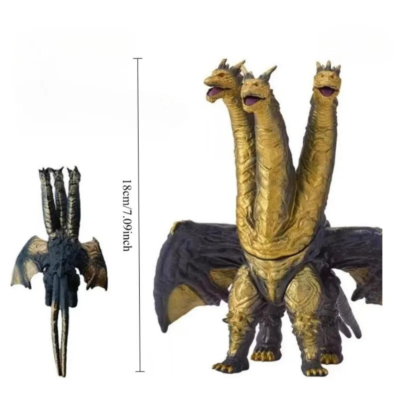 New Godzilla Series Mothra Ghidorah Three-headed Dragon Ornaments Figure Anime Action Figures Model Toys Gift - view 3