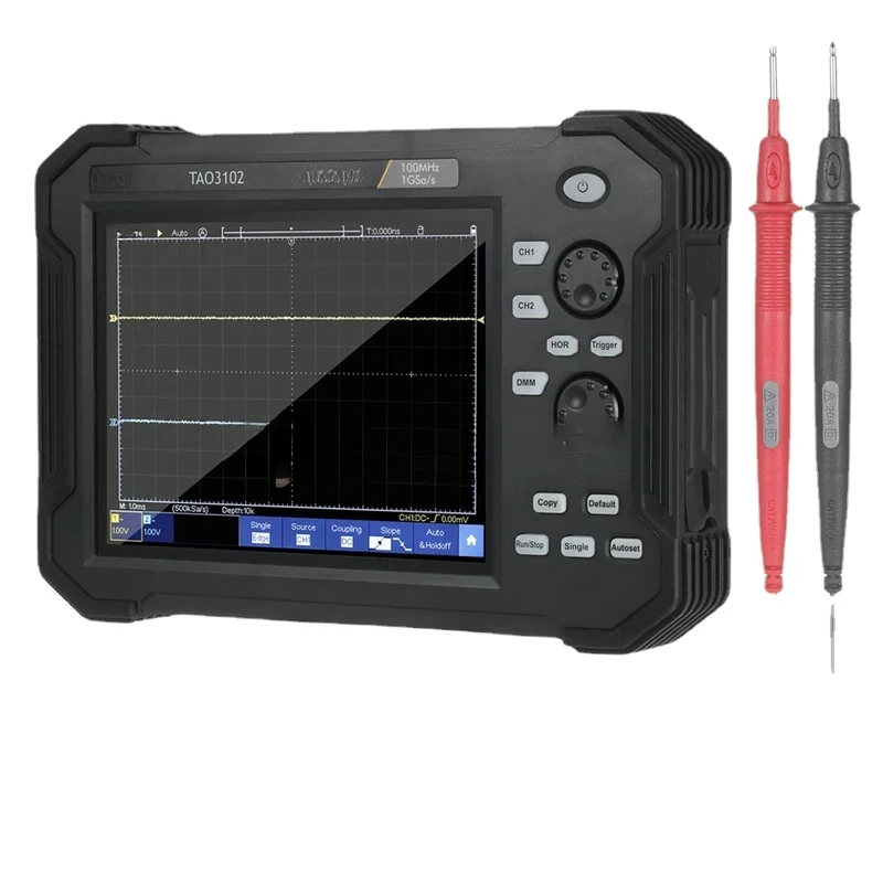 

Hantek-Portable Digital Oscilloscope, Handheld Tablet, 4 Channels, 8 Bits, 100Mhz Bandwidth, TAO3104, TAO3102