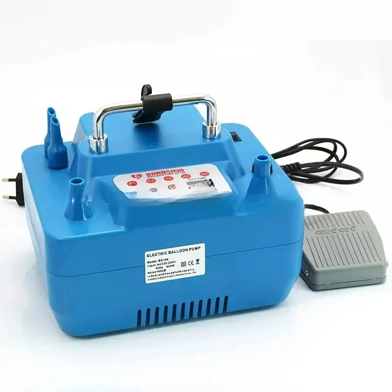 Timer Dual Holes Professional Inflator Function Foot Switch 800W Balloon Pump With