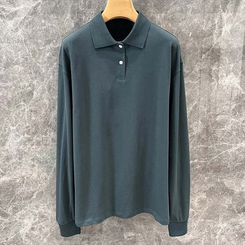 

Высококачественная футболка-поло с длинными рукавами и трикотажной вышивкой - модная женская верхняя одежда 25100351