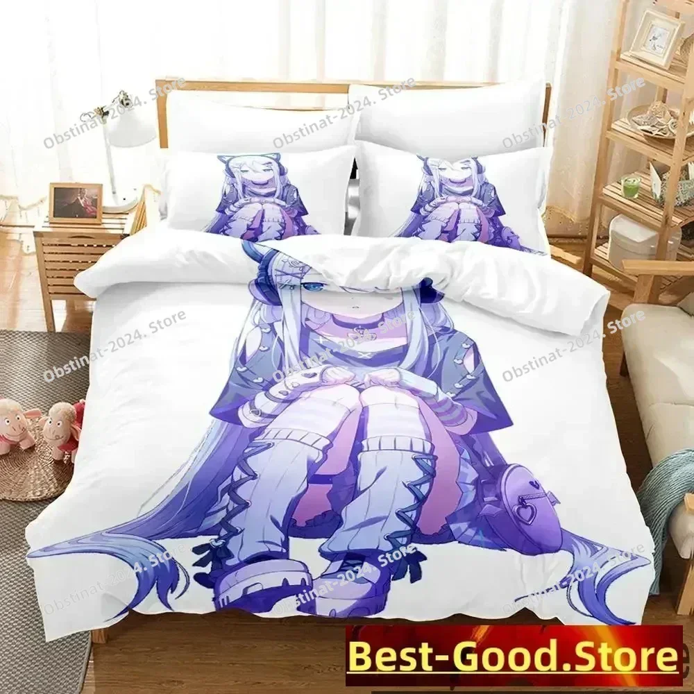 Yoisaki Kanade Anime Project SEKAI 3D Printing Comforter Bedding Set,Duvet Cover Bed Set Quilt Cover Pillowcase,King Queen Size
