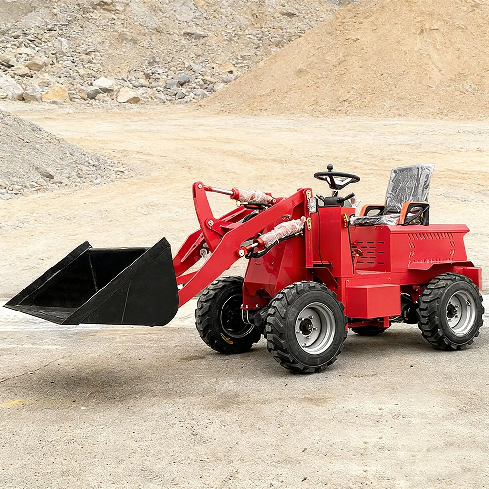 

Multifunctional Small Hydraulic Loader CE Telescopic Wheel Loader 700kg Rated Loader CE Certified Customizable For Sale