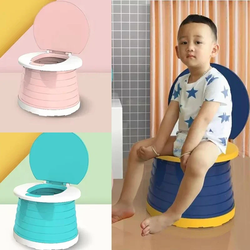 

Potty Training Toilet for Baby Portable and Folding Outdoor Camping Emergency Small Urine Buckets Household Baby Toilet Supplies