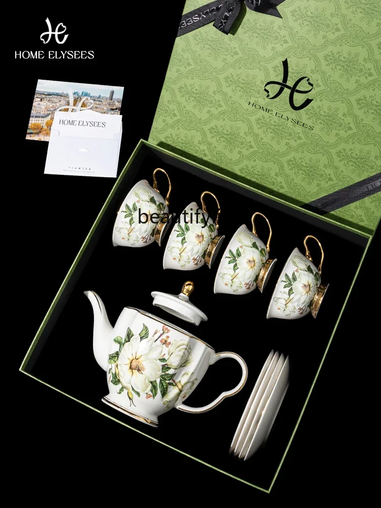 Coffee cup English afternoon tea tea set gift box wedding gift housewarming