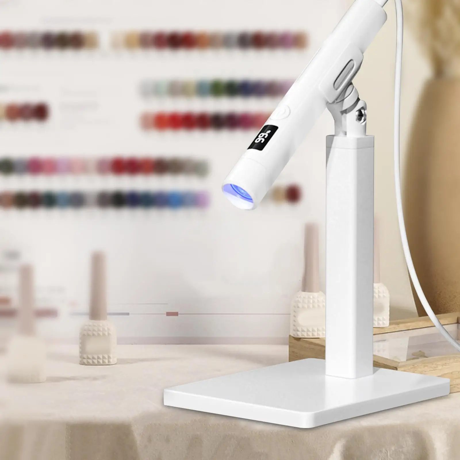 5xNail Light Stand المحمولة مسمار مجفف المشبك قوس لحقيبة صالون السفر