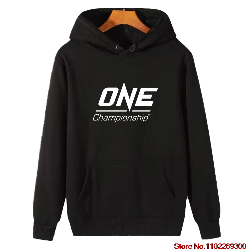 One Championship Kick Boxing Sports fashion graphic Hooded sweatshirts High Quality Unisex thick sweater hoodie Men's sportswear