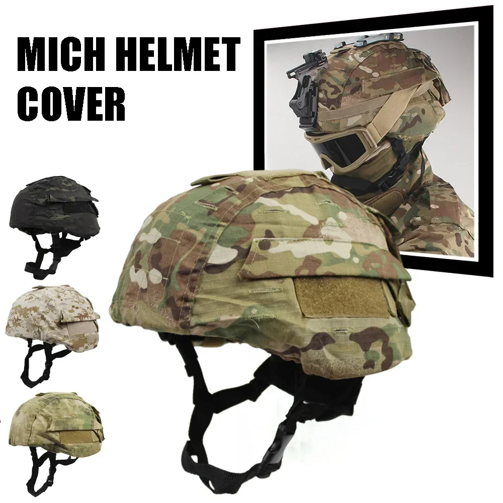 

Tactical MICH2000 Helmet Cover Camouflage Helmet Cloth Outdoor Shooting Professional Elastic Counterweight Package Adult