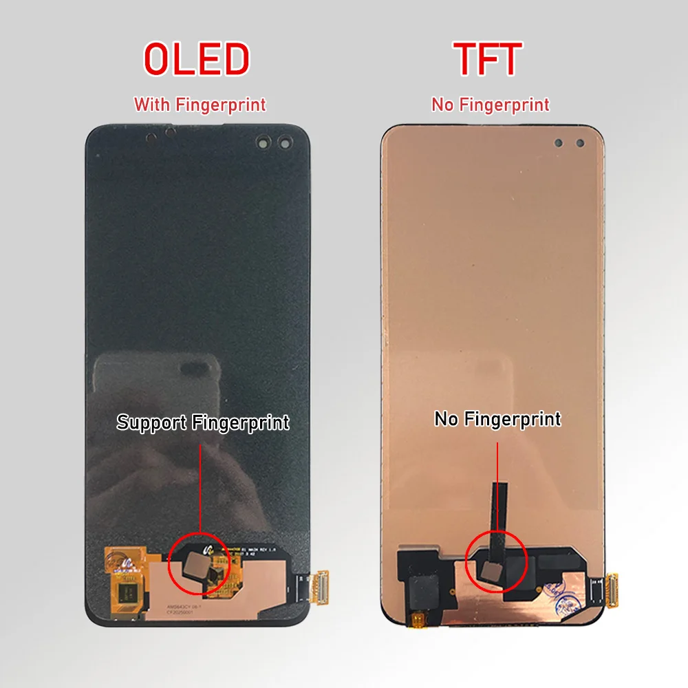 H&LYCYJ Schermo LCD Per Oppo Reno4 4G/Reno4 F/Reno4 Lite – TFT Con Kit Di Riparazione, CPH2113 SPH2209 CPH2125