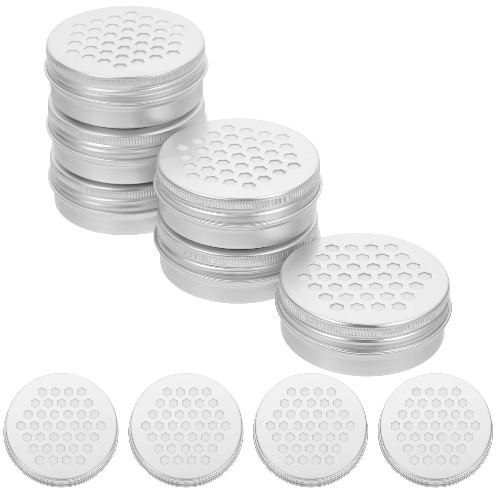 10 Pcs Hollow Threaded Aluminum Box Aroma Diffuser Holder Dog Scent Training for