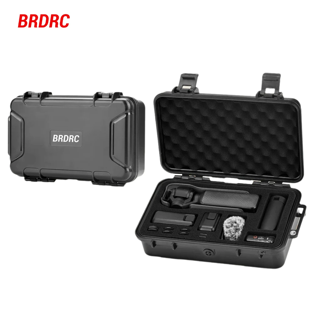 Brdrc bolso 3 caso à prova dwaterproof água caso duro para dji osmo bolso 3 câmera accessorise portátil transporte de armazenamento caixa viagem mala
