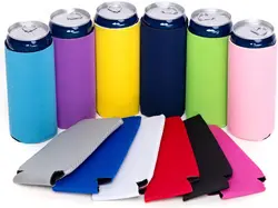 Beer Can Slim Cooler Sleeve for 330ml Bottles Insulated Neoprene Thermal Coozie Customized Bulk Wedding Coca Cola Soda Can Logo