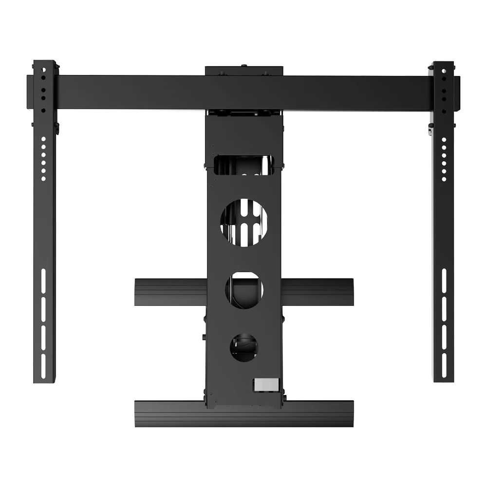 Motorized TV Mount for Electronic Fireplace Wall Bracket SPCC Material 110LBS Capacity 50-100 INCH TV Black Peacemounts