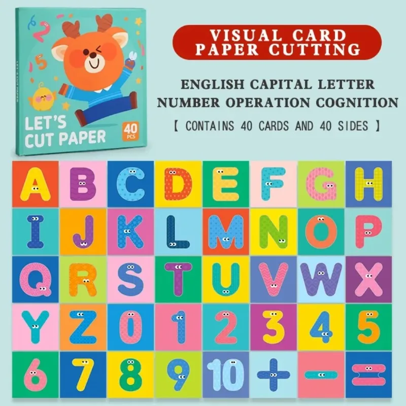 

40Pcs Children Cartoon Animal Assist Students and Children in Displaying Letter Boards Educational Presentation Supplies