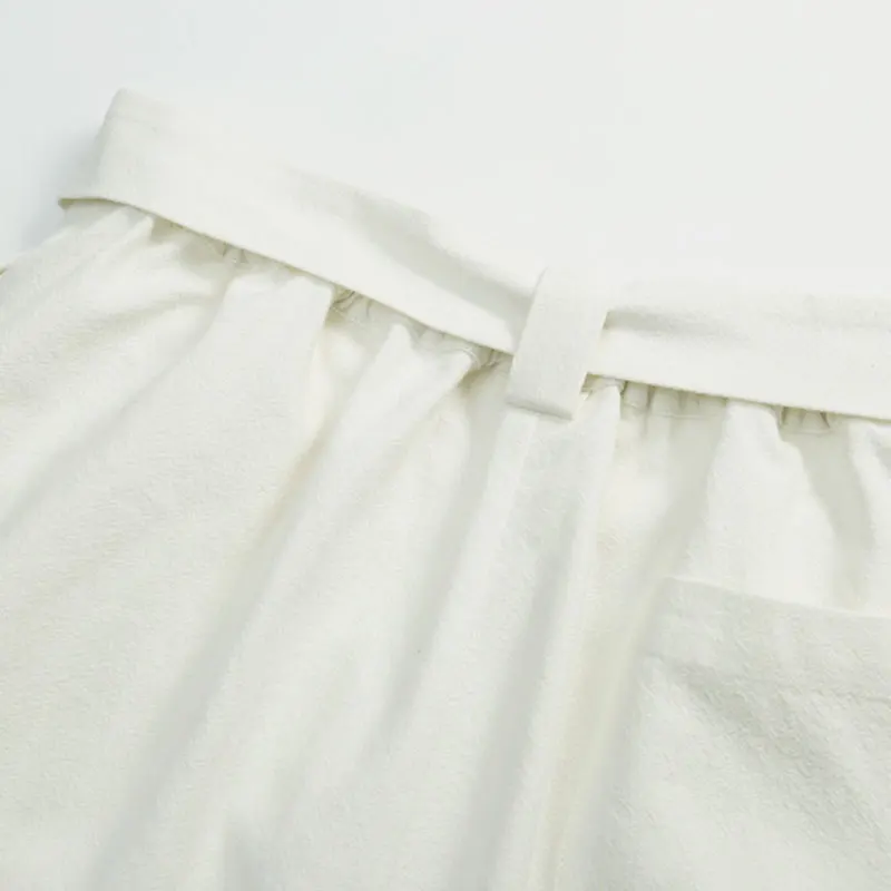 Pantalon traditionnel Hanfu Style Chinse pour hommes, pantalon de bain asiatique, court en lin, été 2026