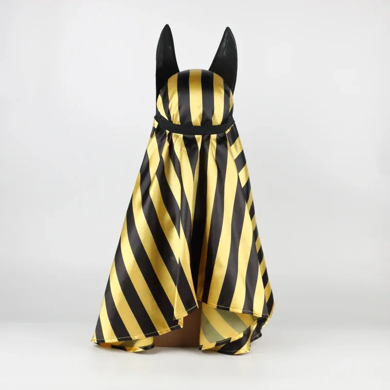 Cyepípcio anubis cosplay máscara facial pvc canis spp cabeça de lobo jacal animal masquerade adereços festa de halloween fantasia vestido bola