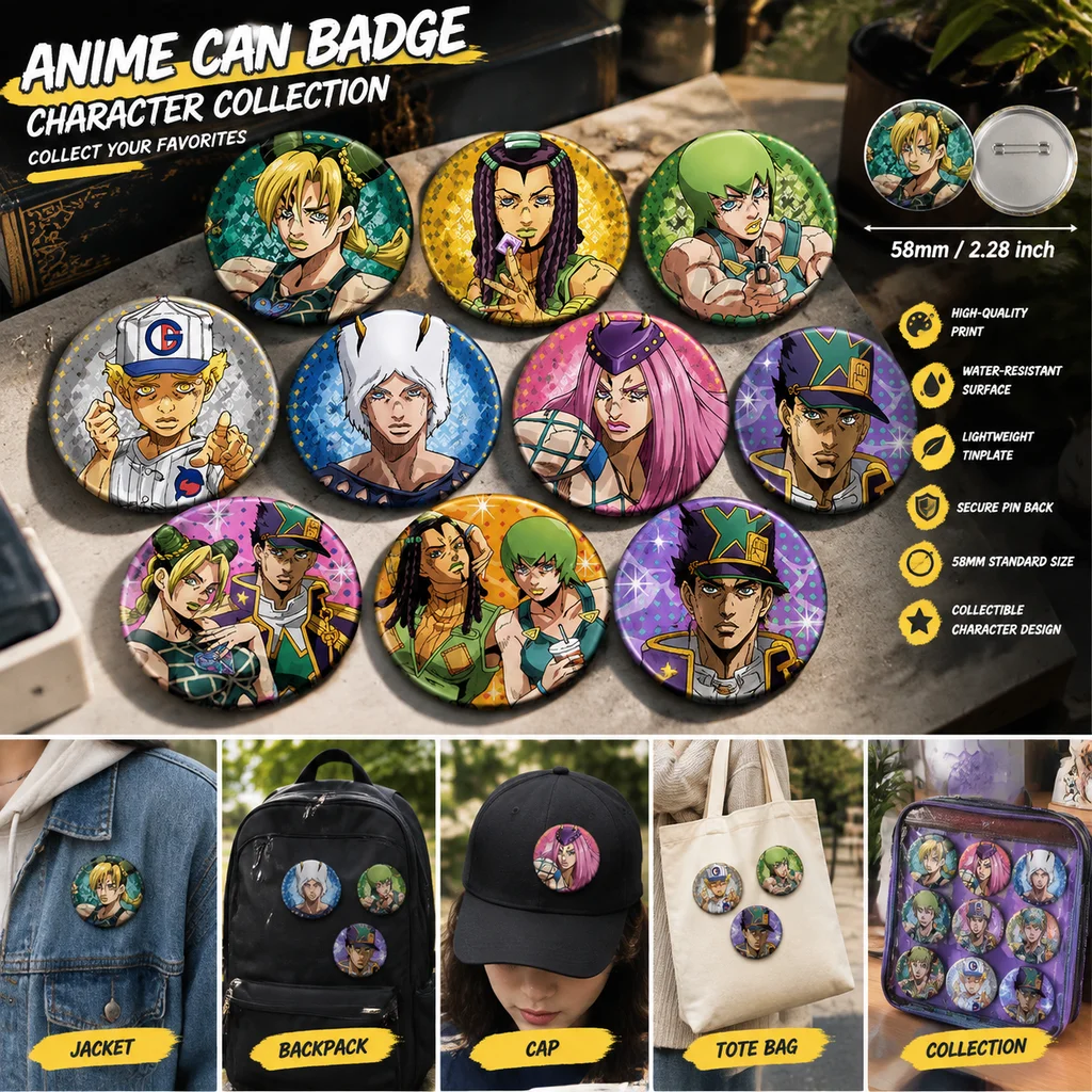 Anime Merchandise Keychains - Badge, épinglette, porte-clés JoJo's Bizarre Adventure