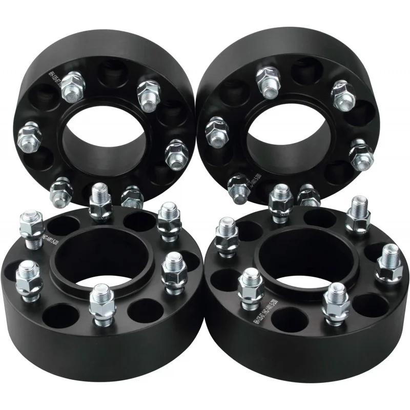 4PC Black Hubcentric 6x135 Wheel Spacers 3 Inch 14x1.5 Studs 87.1mm Hub Bore Compatible with Ford 6 Lug 6x135mm for 2015 2016 20