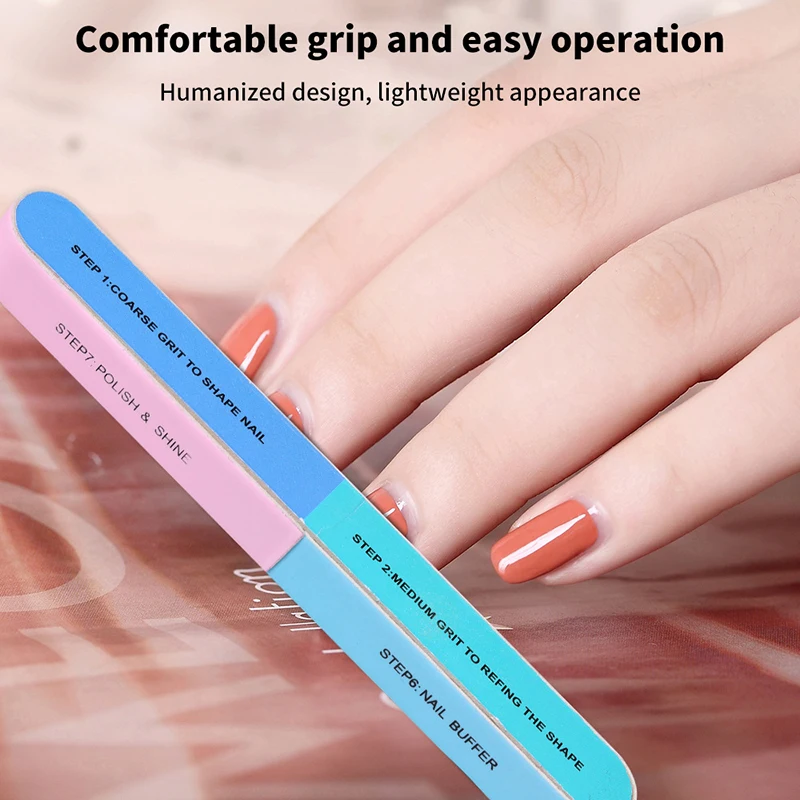 

1Pcs 6 Sides Nail Buffer Block Professional Polishing Sanding File Durable Manicure Pedicure Salon Nail Art Care Tool