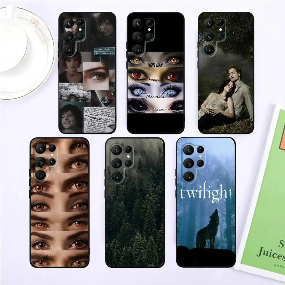 

T-Twilight Phone Case For Samsung S25,S24,S23,22,21,Ultra,Pro,S10,S30Plus,20lite Black Cover