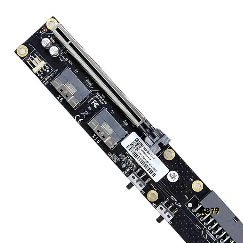 2Port Slimsas External Card Pcie4.0 X16 Laptop To External Video Graphics Card Pcie4.0 X16 To Slimsas 8654 PC Adapter