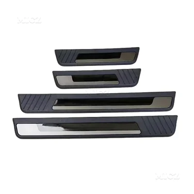 For CRV 2023 4PC Plastic Stainless Steel Car Accessories Auto Door Sill Pedal Welcome Scuff Plate Cover