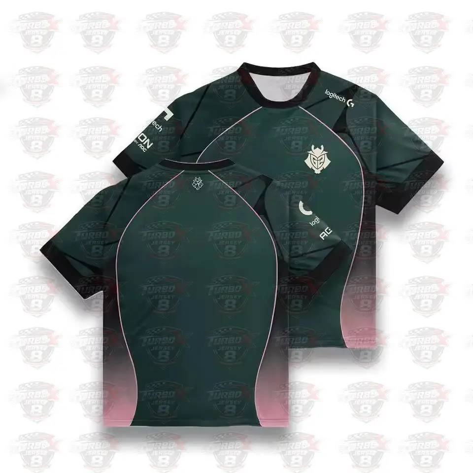 G2 Esports Prestige 2026 Jersey Male And Female Short-sleeve Crew Neck T-shirt Cs2 Major Professional League Training Uniform