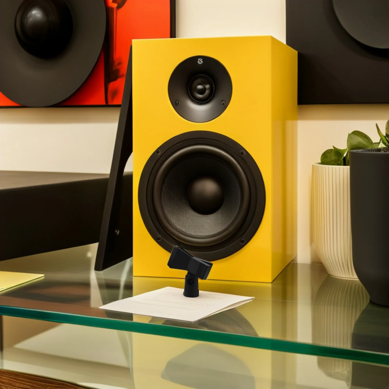 

2 set Microphone Clip Holder Universal Mic Clamp With 5/8" To 3/8" Adapter For Streaming Adjustable Desktop Stand